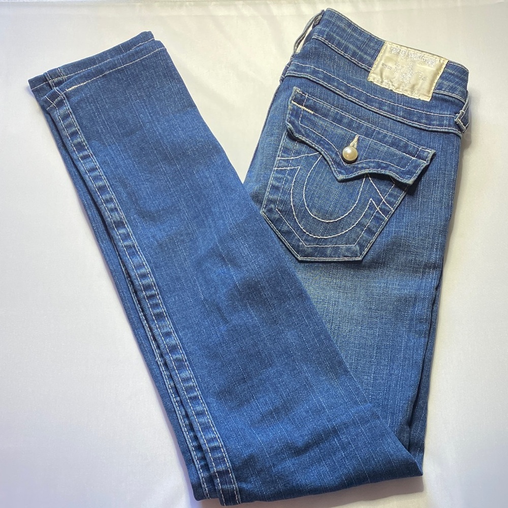 True Religion Women's Blue Skinny Jeans